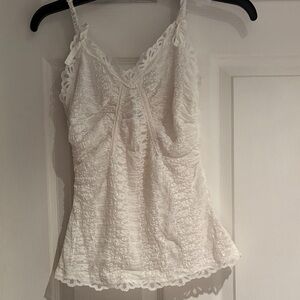 Elegant White Lace Camisole
